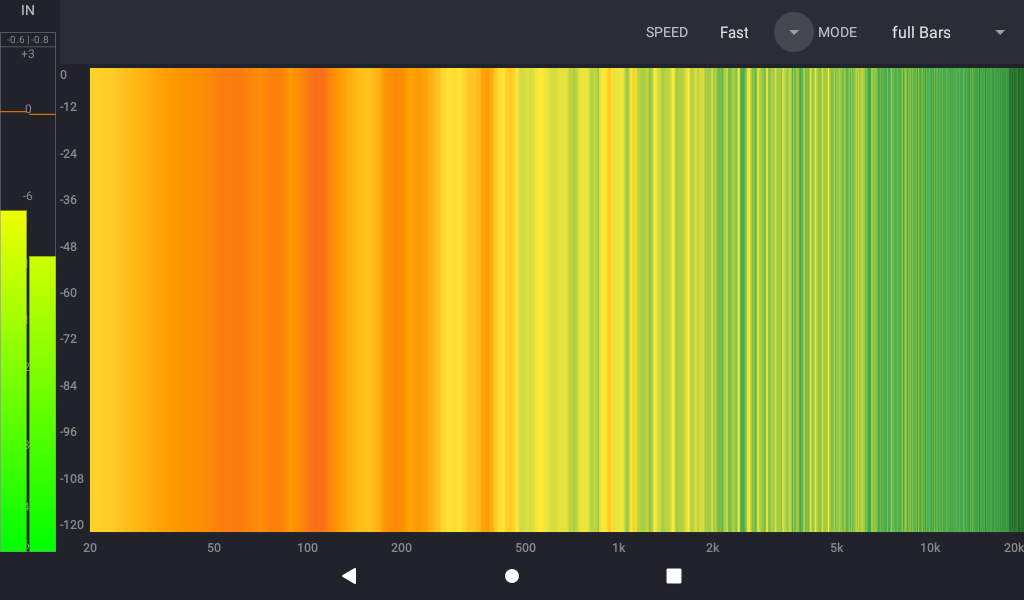Spectrum — Filled mode